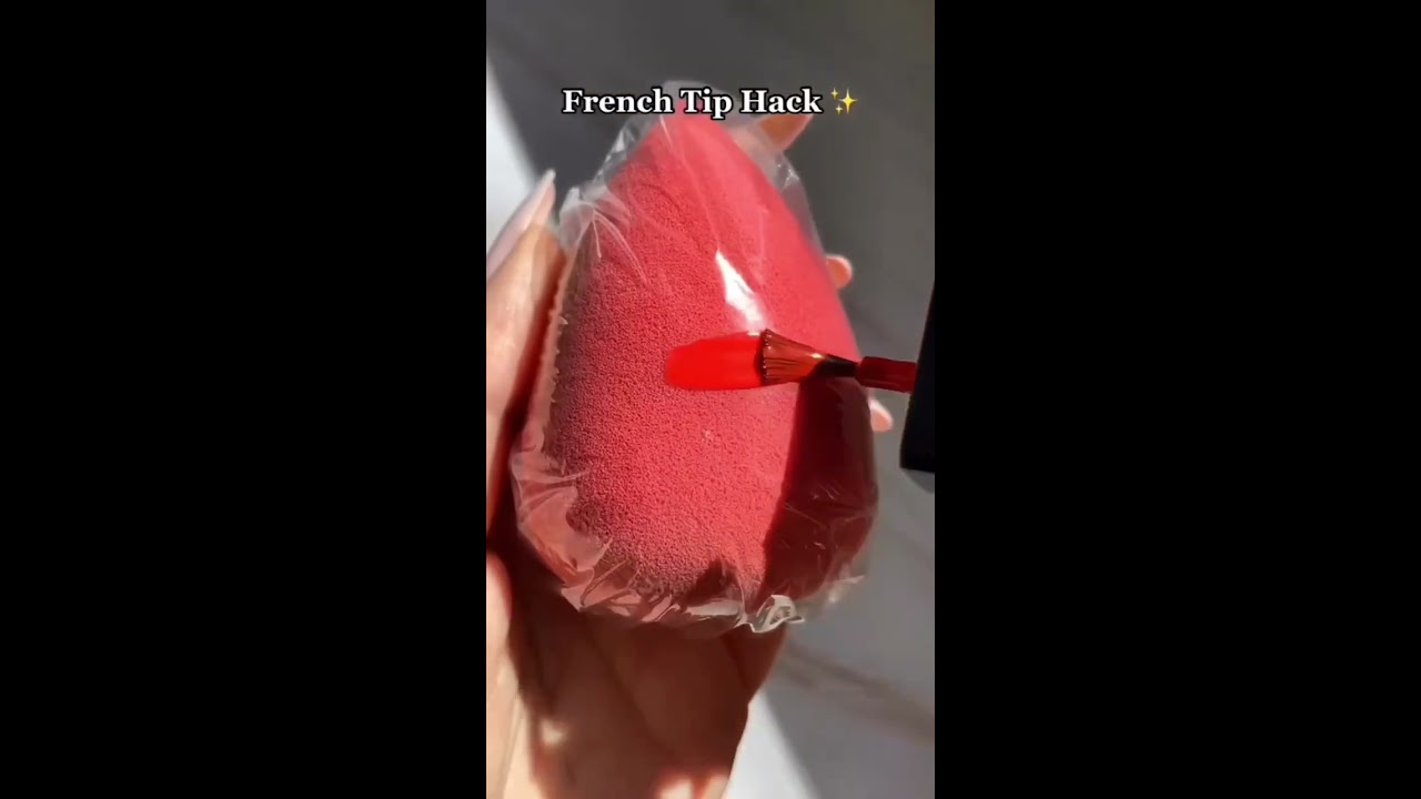 Beauty Blender French Tips Hacks Youtube Angeldevilvlog Shorts Nailart Beautytips