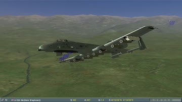 Lock-On A-10A training 02 - Avenger cannon and unguided rockets