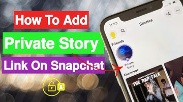 How to add private story link on snapchat (Quick & Easy)