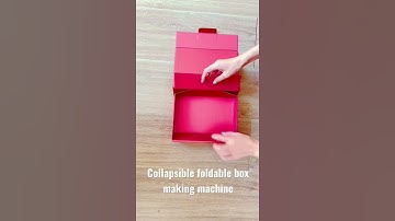 Foldable box making solution, Collapsible wing making machine, New Collapsible box making machine