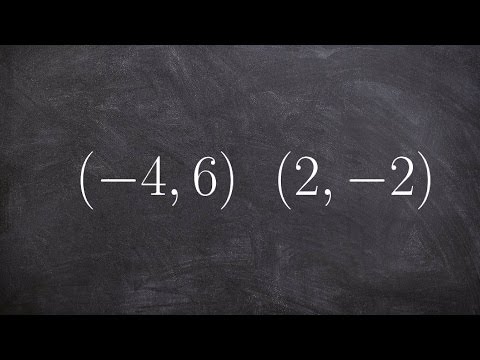 Video: Hur skriver man en ekvation i punktlutningsform givet två punkter?
