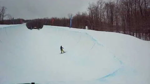 Chris Abel at Okemo USASA Pipe Comp 2 6 11