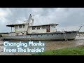 Ep 171 replacing rotten planks on our boat boatrestoration