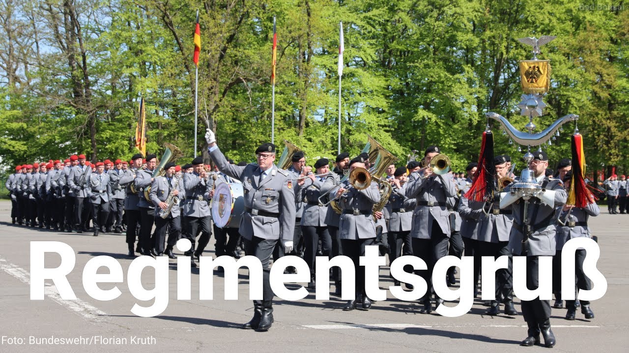 Einmarsch Ehrenformation Panzerlehrbrigade 9 mit Regimentsgruß Marsch - HMK Hannover