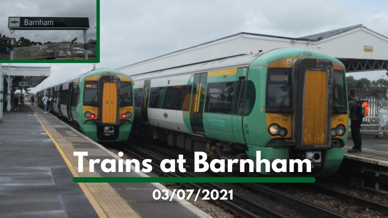 Trains at Barnham (03/07/2021) - YouTube