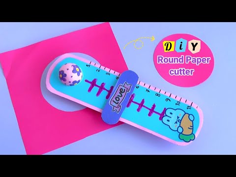 DIY Round paper cutter / handmade round paper cutter/ Diy paper
