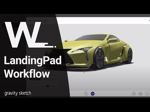 How to use LandingPad with Gravity Sketch - Workflow