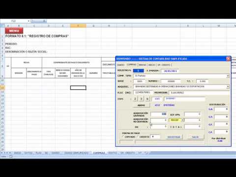 Sistema de contabilidad simplificada en excel descargar gratis