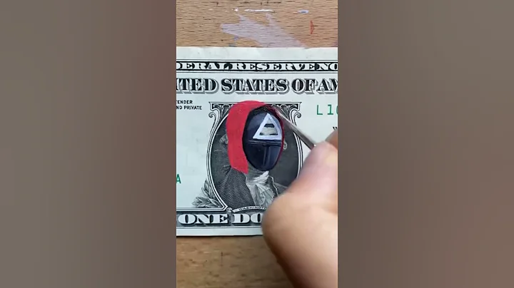Painting over dollar bill by @clairesalvopaints #squidgame #art #drawing