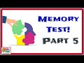 Memory Test Quiz