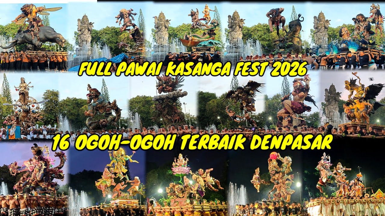 Full Pawai 16 Ogoh Ogoh Terbaik Denpasar 2026 Kasanga Fest Puputan Badung