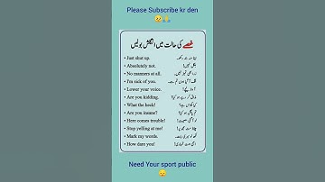 English Words with Urdu translate Vocabulary #subscribe #englishlanguage