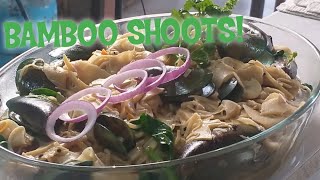 PBB CULINARY TUTORIAL CENTER INC. | 17th VLOG : SAUTED BAMBOO SHOOTS WITH MUSSELS AND SPINACH