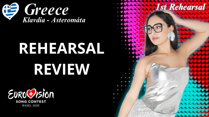🇬🇷 Klavdia - Asteromáta (1st Rehearsal) | 🇬🇷 Greece Eurovision 2025