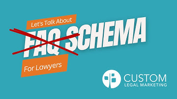 FAQ Schema for Lawyers - CANCELLED BY GOOGLE