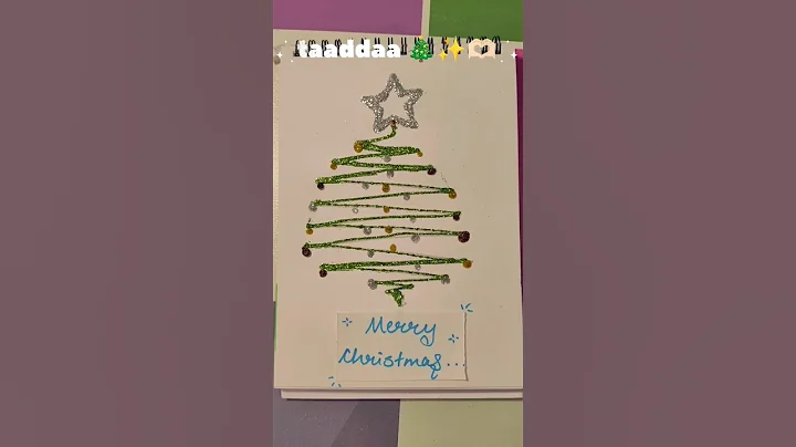 Christmas tree 🎄✨ subscribe for more ✨ #artandcraft #christmastree #christmas #easyart