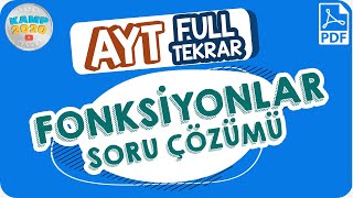 Fonksiyonun Tanımı, Görüntü Kümesi ve Dört İşlem Soru Çözümü | AYT Full Tekrar Kampı 2020