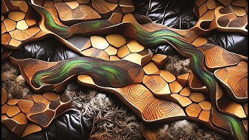 Hallucinating wood - AI generated animation