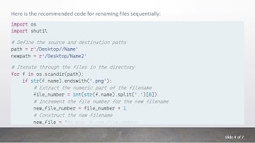Sequentially Rename Files in Python: The Clean Approach