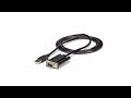 1 Port USB to Null Modem Adapter Cable with FTDI - ICUSB232FTN | StarTech.com