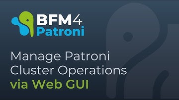 PostgreSQL Clusters Made Easy | Manage Patroni Cluster Operations via Web GUI
