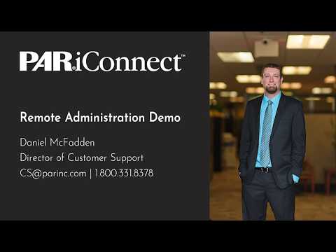 PARiConnect Remote Administration Demo using Zoom