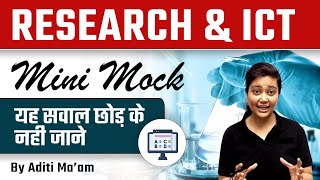 UGC NET Paper 1 | Research & ICT Mini Mock | यह सवाल छोड़ के नहीं जाने | by Aditi Ma'am screenshot 4