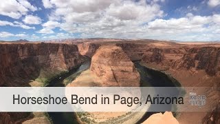 A glance at Horseshoe Bend in Page, Arizona