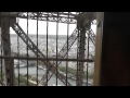 Эйфелева башня. Путешествие на лифте. Lift trip to the top of Eiffel Tower.