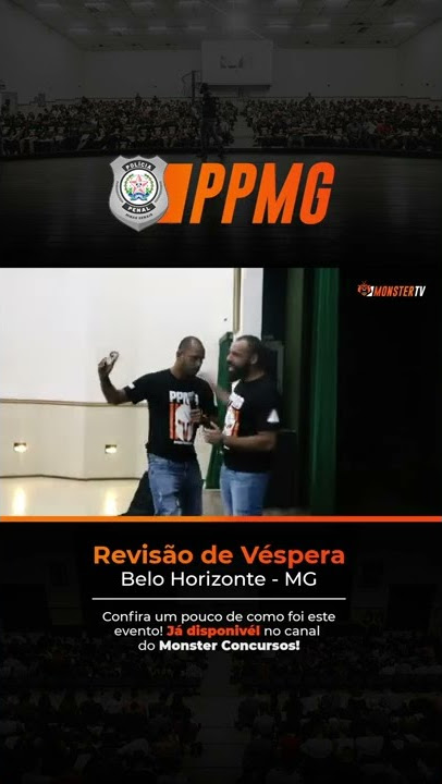 Revisão de Véspera da Polícia Penal MG em Belo Horizonte - Monster
