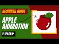 Apple Eating Animation on Mobile | FlipaClip Animation Tutorial for Beginners