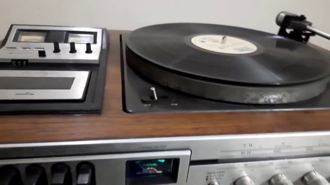 National Panasonic SG 2080S 4IN1 Record Player, How to use ,Belt Drive
