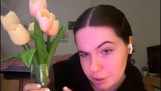 ASMR DORM TOUR (kinda) &amp; RAMBLING