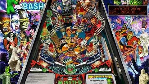 Monster Bash Williams 1998 Jive 1 2 1 Visual Pinball 4 3 HYPERSPIN NOT MINE VIDEOS Flipper