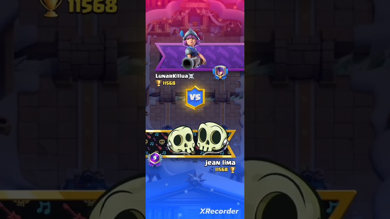 Xbesta 11600 troféus - 3 Win consecutivos contra decks diversos!  #clashroyale  #xbowdeck 