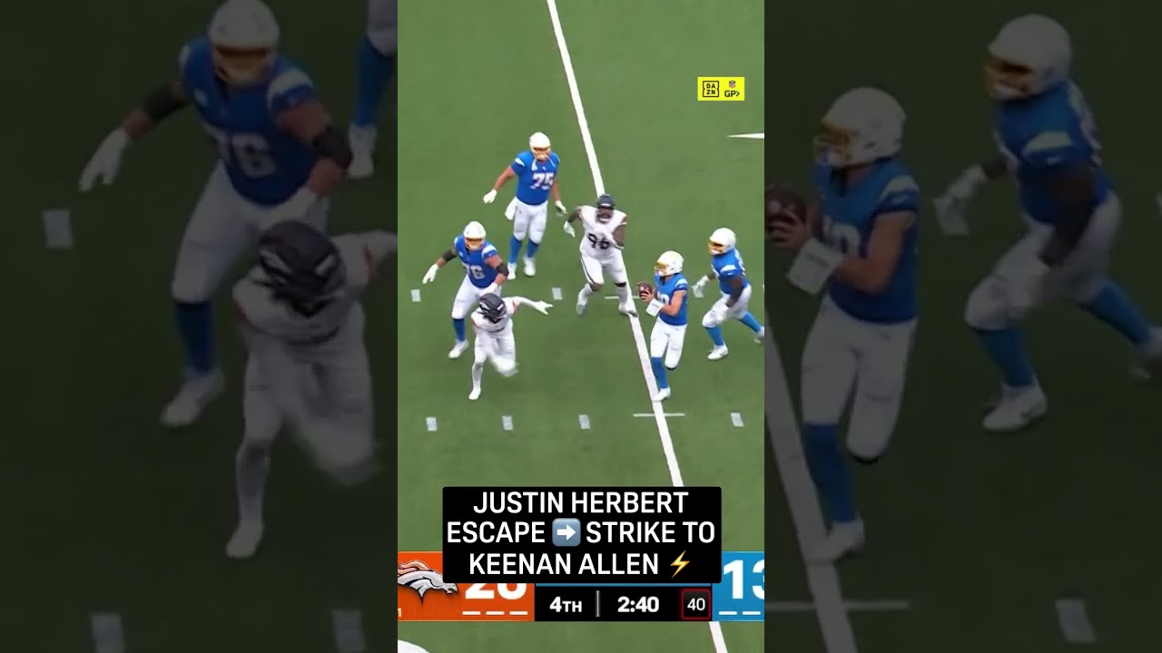 Justin Herbert comes up huge with the CLUTCH TD ⚡️