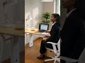 Modern iron leg office table