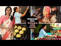 Easy-யா ருசியா lunch combo/ saree details/ surprise for husband/ கார்த்திகை தீபம் vlog/cleaning tips