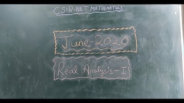 CSIR NET Mathematics | June 2020 Real Analysis 1 | Mathemtical Problem Solving