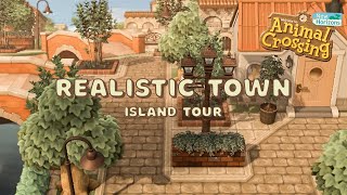 Realistic \& Natural Structured Town Island Tour \/\/ Animal Crossing New Horizons