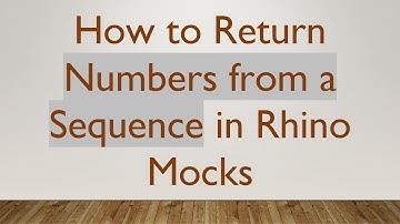 How to Return Numbers from a Sequence in Rhino Mocks