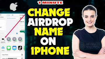 How to change airdrop name on iphone or iPad 2024