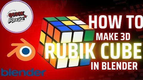 How to Make a Rubik Cube in Blender | Beginner Tutorial