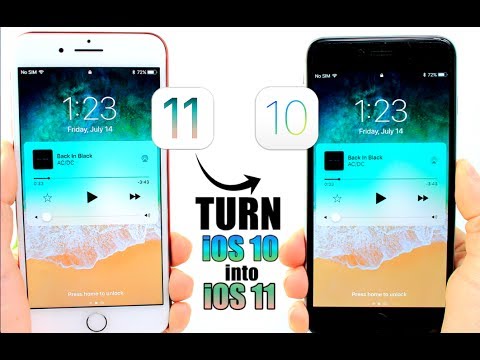 iOS 10 Jailbreak에서 iOS 11 기능 받기