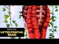 How to do a Lifted Fishtail Braid On Locs | Loc Styling Techniques | Dreadlocks