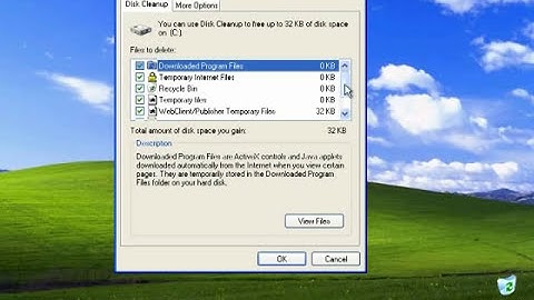 How To Do A Disk Cleanup - Windows XP