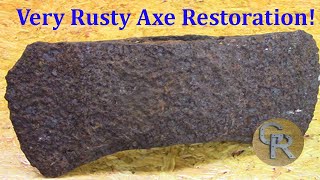 Very Rusty Antique Axe Restoration!