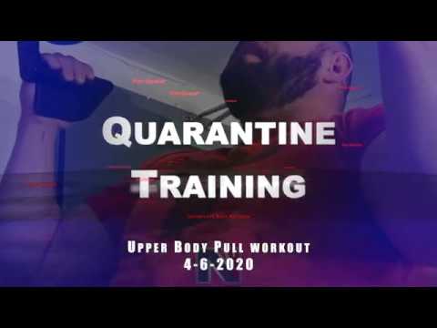 Upper Body Pull Quarantine Pull Workout for Back and Biceps