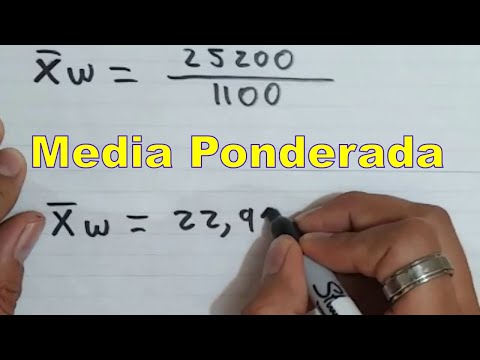 Cómo calcular la MEDIA PONDERADA (Ejercicio Resuelto)