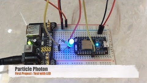 Particle Photon Test with LED
